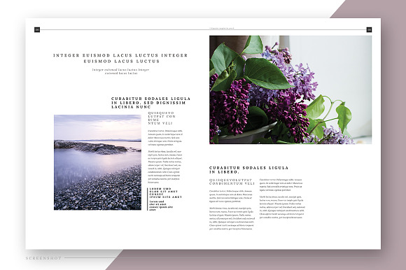 Pink Flower - Magazine Template in Magazine Templates - product preview 3