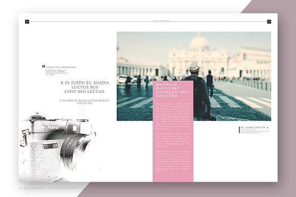 Pink Flower - Magazine Template in Magazine Templates - product preview 6
