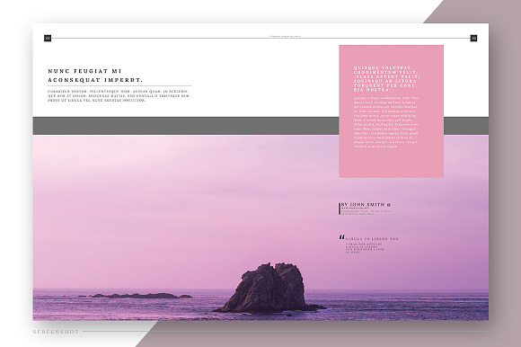 Pink Flower - Magazine Template in Magazine Templates - product preview 8