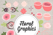 Floral Vector Hand Drawn Graphics