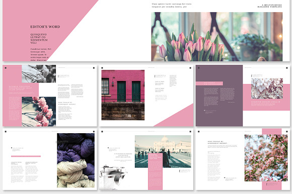 Pink Flower - Magazine Template in Magazine Templates - product preview 16