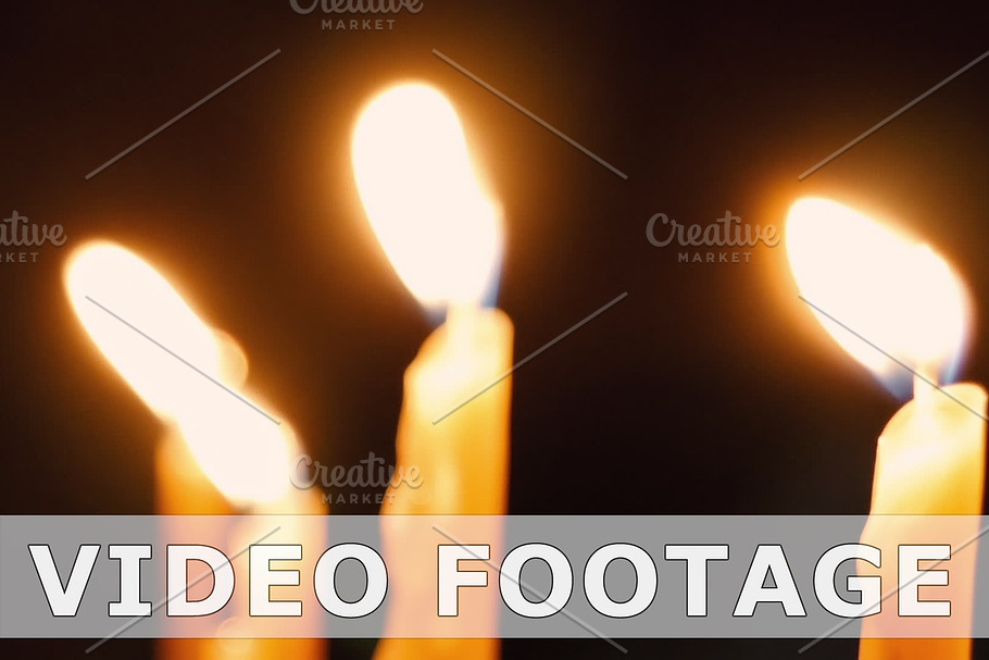 Burning candles in Holy Sepulcher Church in Graphics - product preview 8