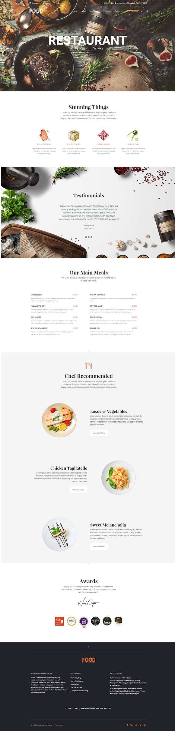 Food - Restaurant WordPress Theme in WordPress Business Themes - product preview 11