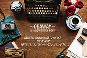 Onaway - a handwritten font