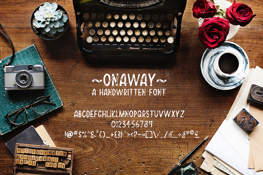 Onaway - a handwritten font in Display Fonts - product preview 8