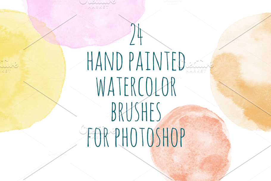 Watercolor Brush Set in Photoshop Brushes - product preview 8