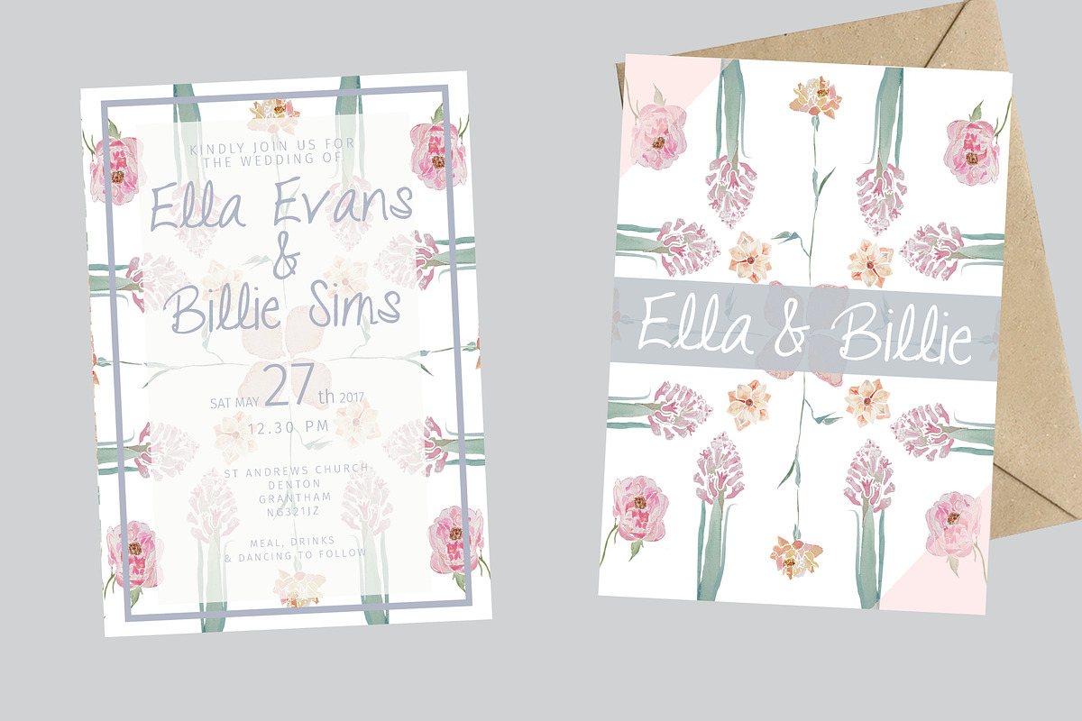 Fresh Bloom Wedding Stationery in Wedding Templates - product preview 8
