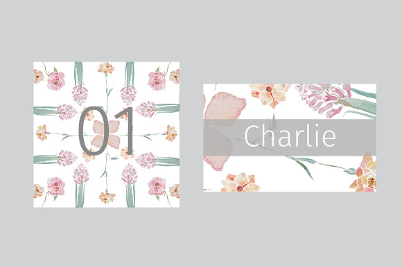 Fresh Bloom Wedding Stationery in Wedding Templates - product preview 1
