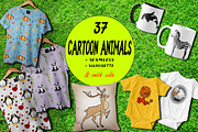 Cartoon animals collection