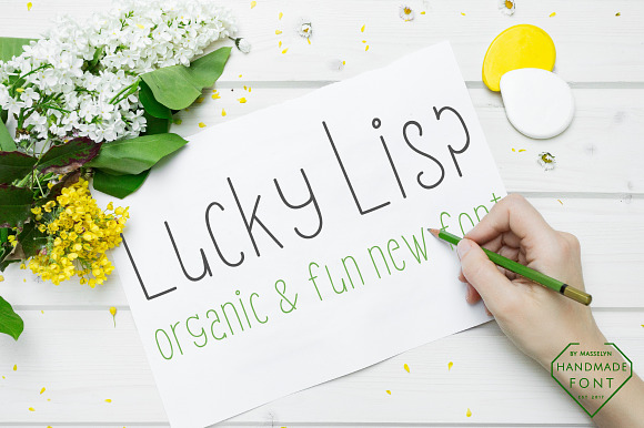 Lucky Lisp - Organic Font Trio in Sans-Serif Fonts - product preview 1
