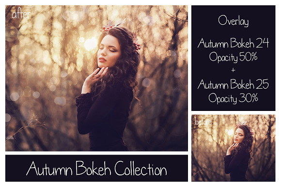 30 Autumn Bokeh Overlays in Objects - product preview 3