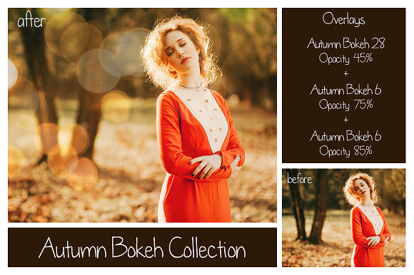 30 Autumn Bokeh Overlays in Objects - product preview 9