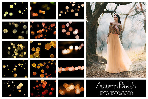30 Autumn Bokeh Overlays in Objects - product preview 12