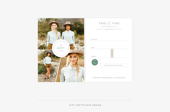 Twig & Pine II Welcome Packet in Stationery Templates - product preview 6