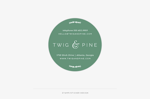 Twig & Pine II Welcome Packet in Stationery Templates - product preview 9