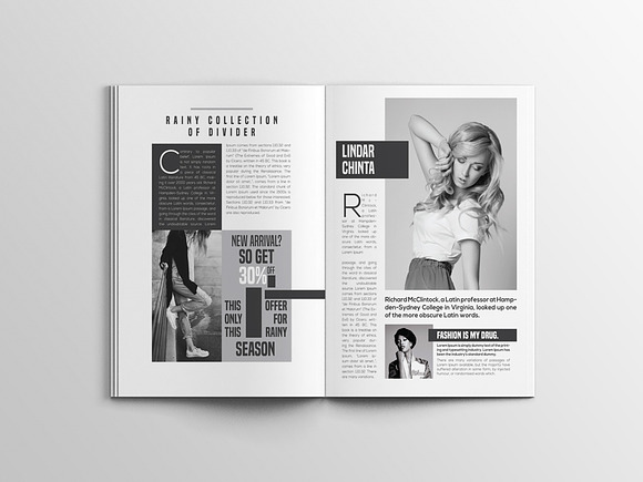 Divider Magazine Templates in Magazine Templates - product preview 8