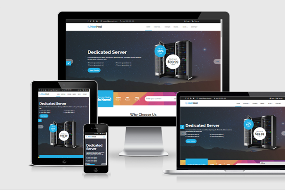 MoonHost-Responsive WHMCS Templates in Bootstrap Themes - product preview 8