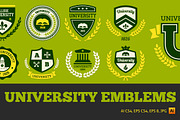 University emblems