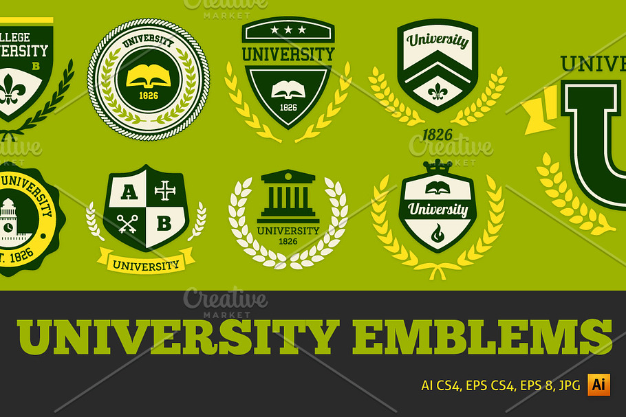University emblems
