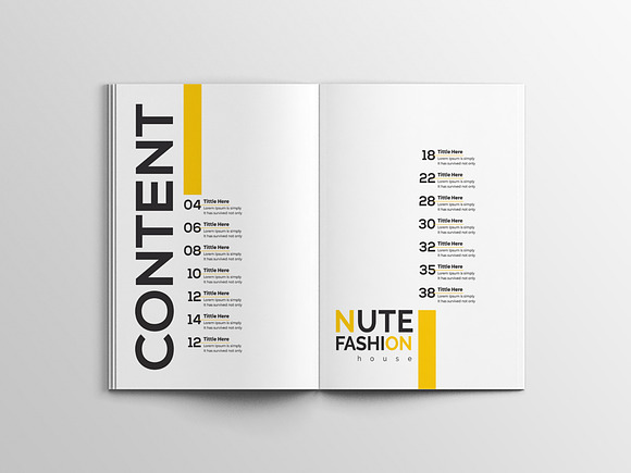 Nute Fashion Magazine Template in Magazine Templates - product preview 2