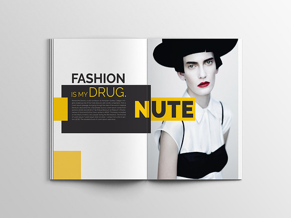 Nute Fashion Magazine Template in Magazine Templates - product preview 8