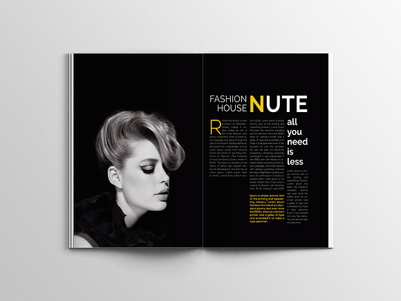 Nute Fashion Magazine Template in Magazine Templates - product preview 10