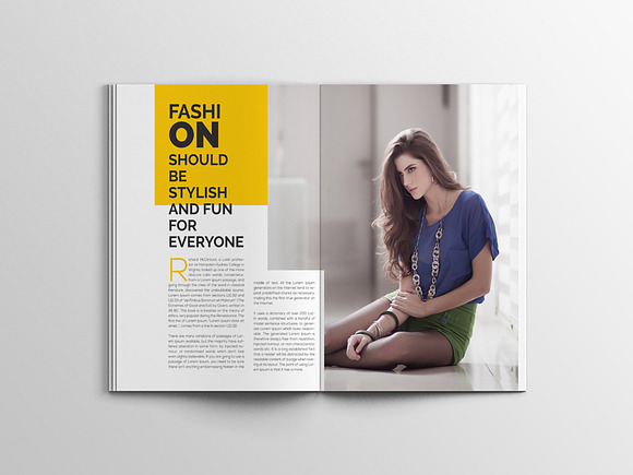 Nute Fashion Magazine Template in Magazine Templates - product preview 14