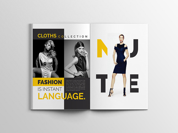 Nute Fashion Magazine Template in Magazine Templates - product preview 17