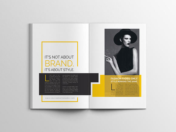 Nute Fashion Magazine Template in Magazine Templates - product preview 18
