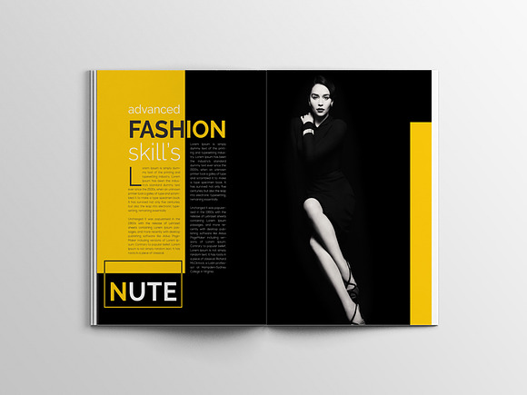 Nute Fashion Magazine Template in Magazine Templates - product preview 19