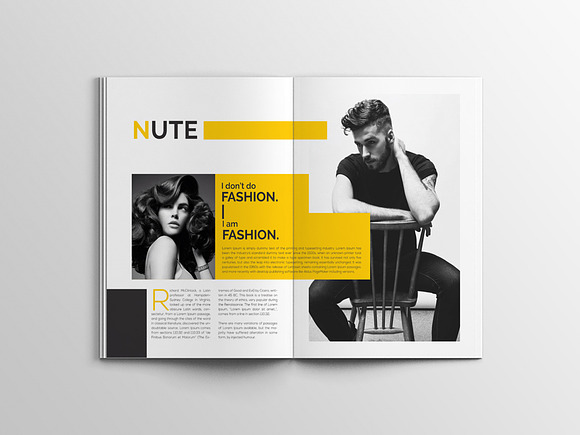 Nute Fashion Magazine Template in Magazine Templates - product preview 20