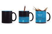 Black Magic Coffee Mug Design Mockup