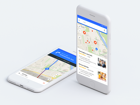 Map - Material Design Templates in Templates - product preview 4