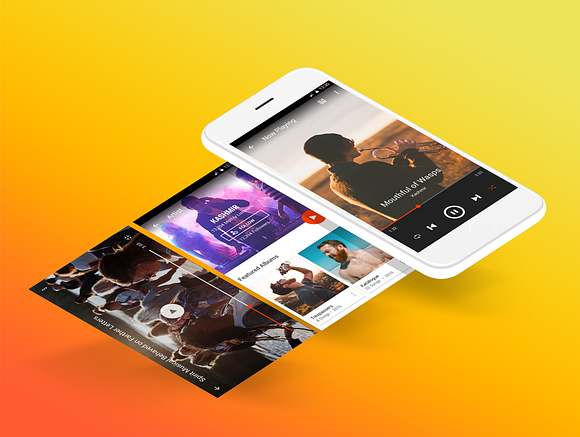 Music & Entertainment - UI Kit in Templates - product preview 2