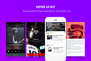 News Material Design Template UI Kit