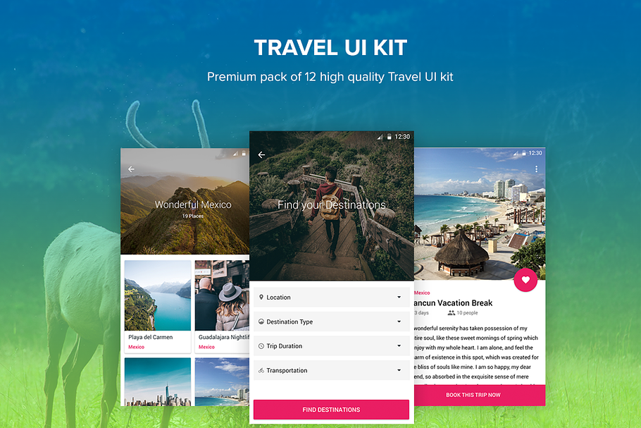 Travel - Material Design Templates in Templates - product preview 8