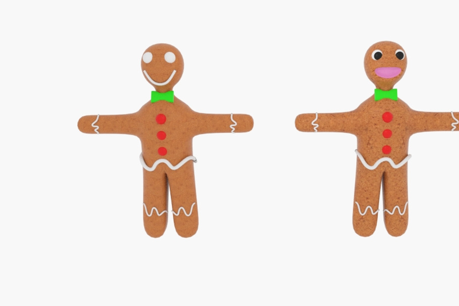  Gingerbread Character  in Food - product preview 8