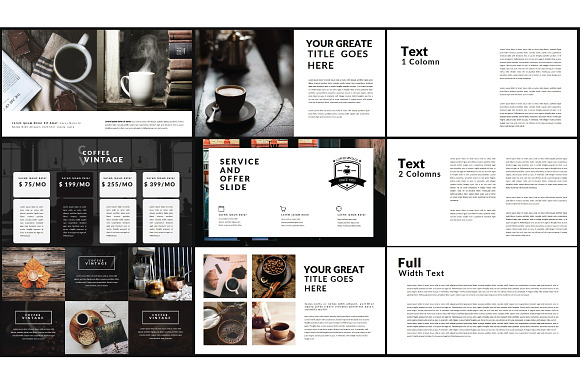 Coffee Vintage Powerpoint Template in PowerPoint Templates - product preview 2