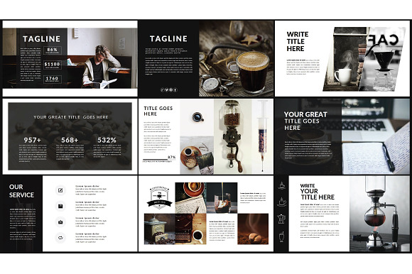 Coffee Vintage Powerpoint Template in PowerPoint Templates - product preview 3