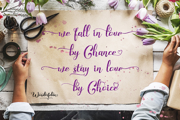 Wonderfebia - Script Wedding Font in Wedding Fonts - product preview 1