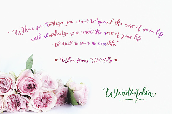 Wonderfebia - Script Wedding Font in Wedding Fonts - product preview 2