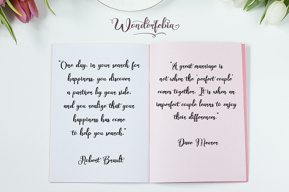 Wonderfebia - Script Wedding Font in Wedding Fonts - product preview 3