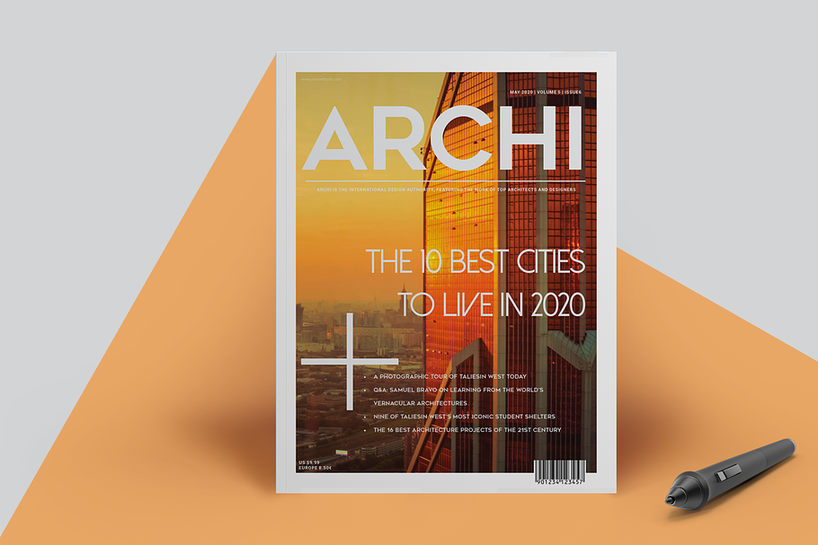 Architecture Magazine in Magazine Templates - product preview 8