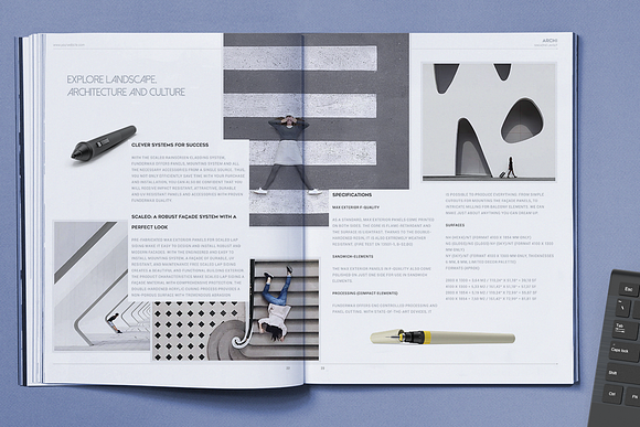 Architecture Magazine in Magazine Templates - product preview 11