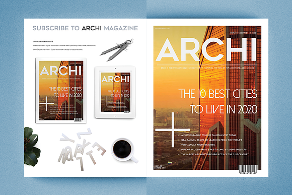 Architecture Magazine in Magazine Templates - product preview 15