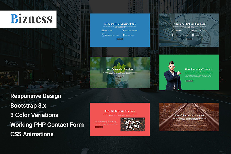 Bizness- Corporate Html Landing page in Bootstrap Themes - product preview 8
