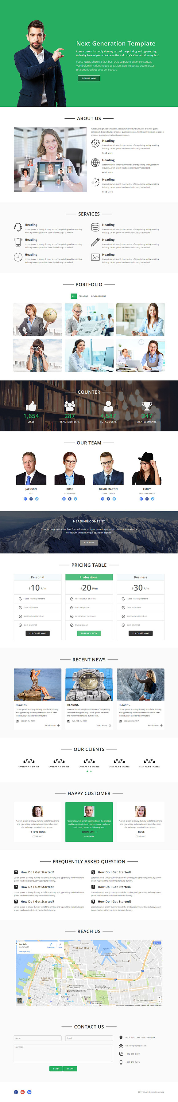 Bizness- Corporate Html Landing page in Bootstrap Themes - product preview 5
