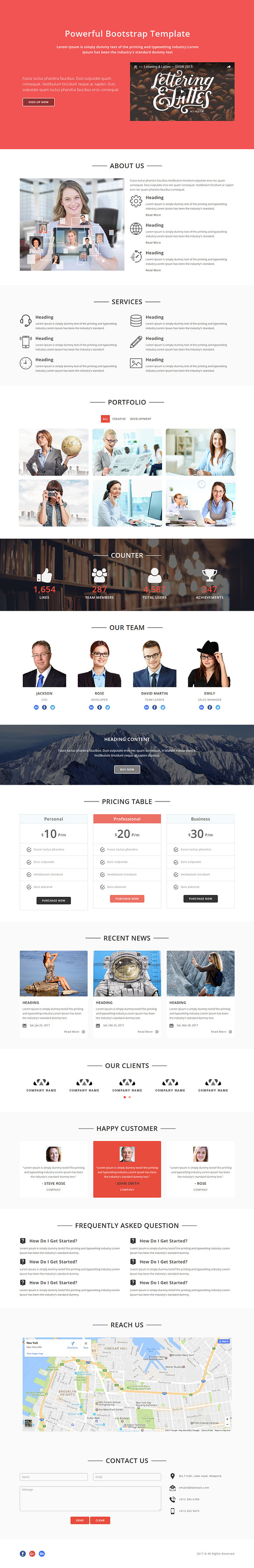 Bizness- Corporate Html Landing page in Bootstrap Themes - product preview 6