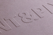 Recycled paper close-up logo mock-up