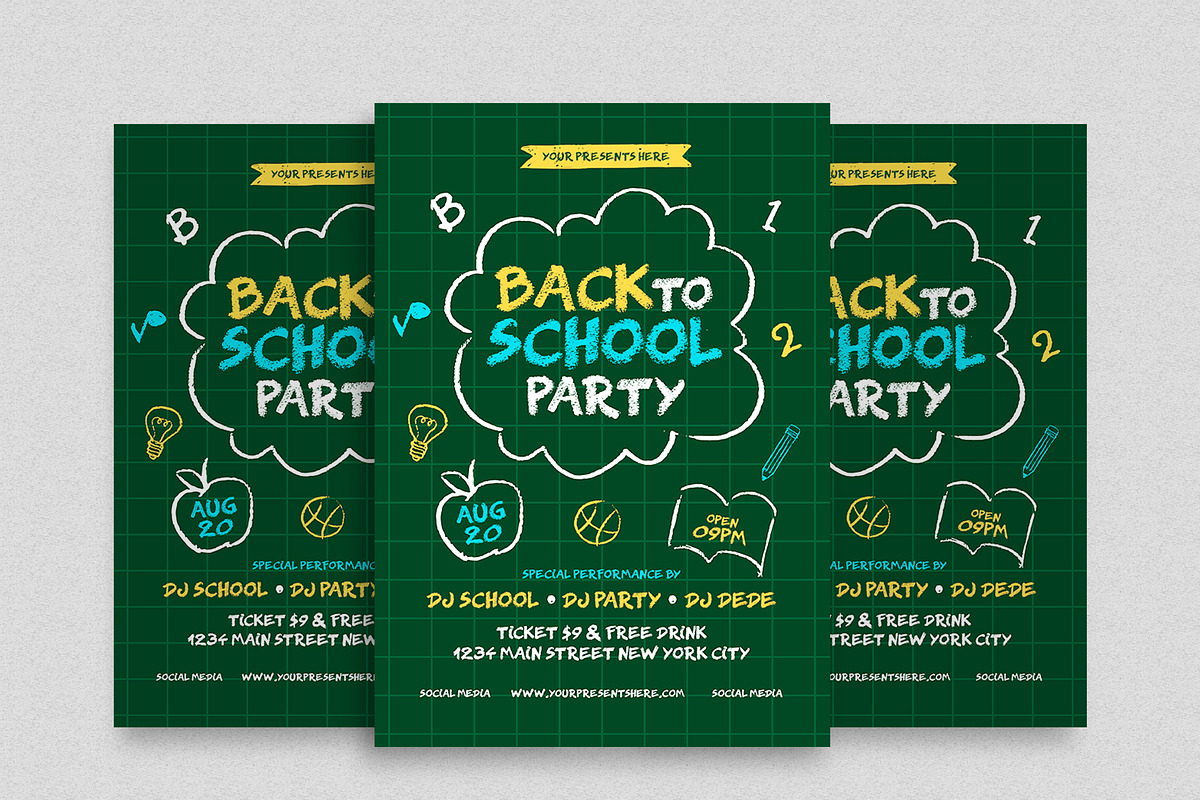 Back To School in Flyer Templates - product preview 8